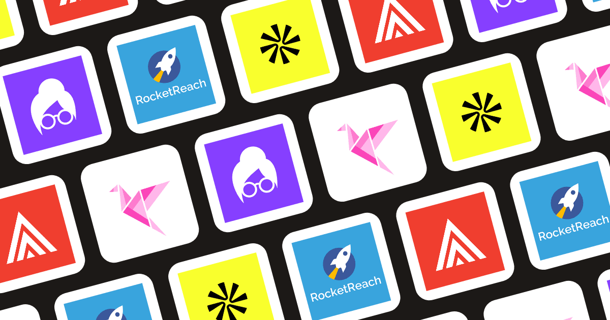 Grid of logos representing top contact-finding tools