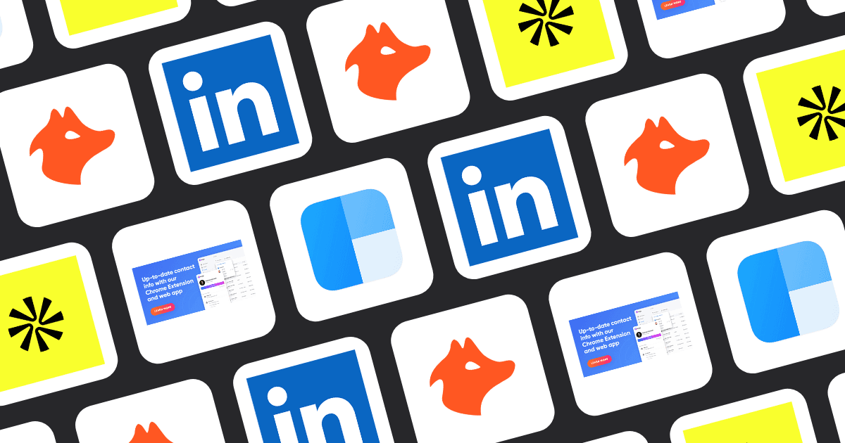 Grid of icons representing tools for finding executive email addresses